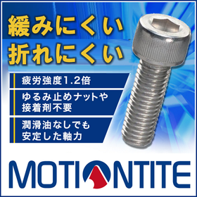 [SUS screws for the food industry] No contamination occurrence, screws that do not loosen.